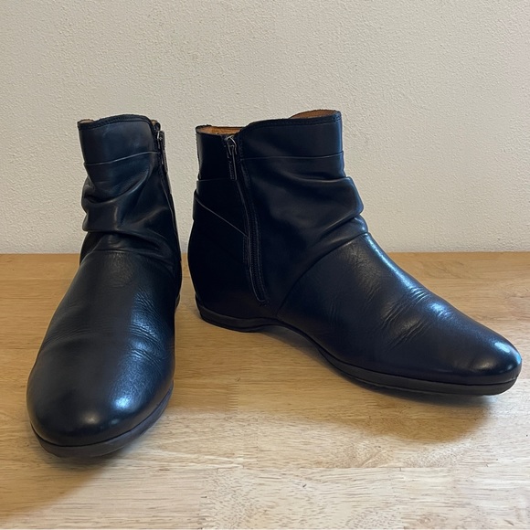 Pikolinos Black Leather Ankle Boots Booties Size EU 41 - Picture 2 of 16